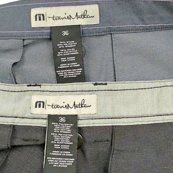 Travis Mathew x2 Men's 36 Performance Beck Golf Shorts Spandex 9" 11" - Picture 6 of 7